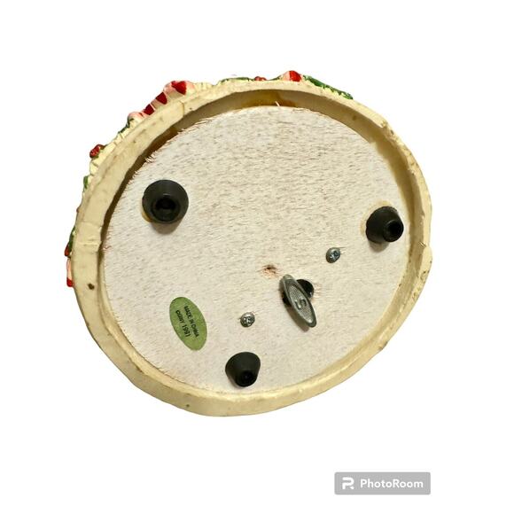 Vintage 1991 GINY Twas Night Before Christmas Music Figure Box Santa Claus - Picture 4 of 4